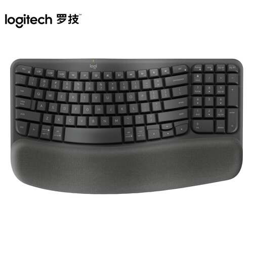 罗技（Logitech）Wave Keys波浪键盘 人体工学